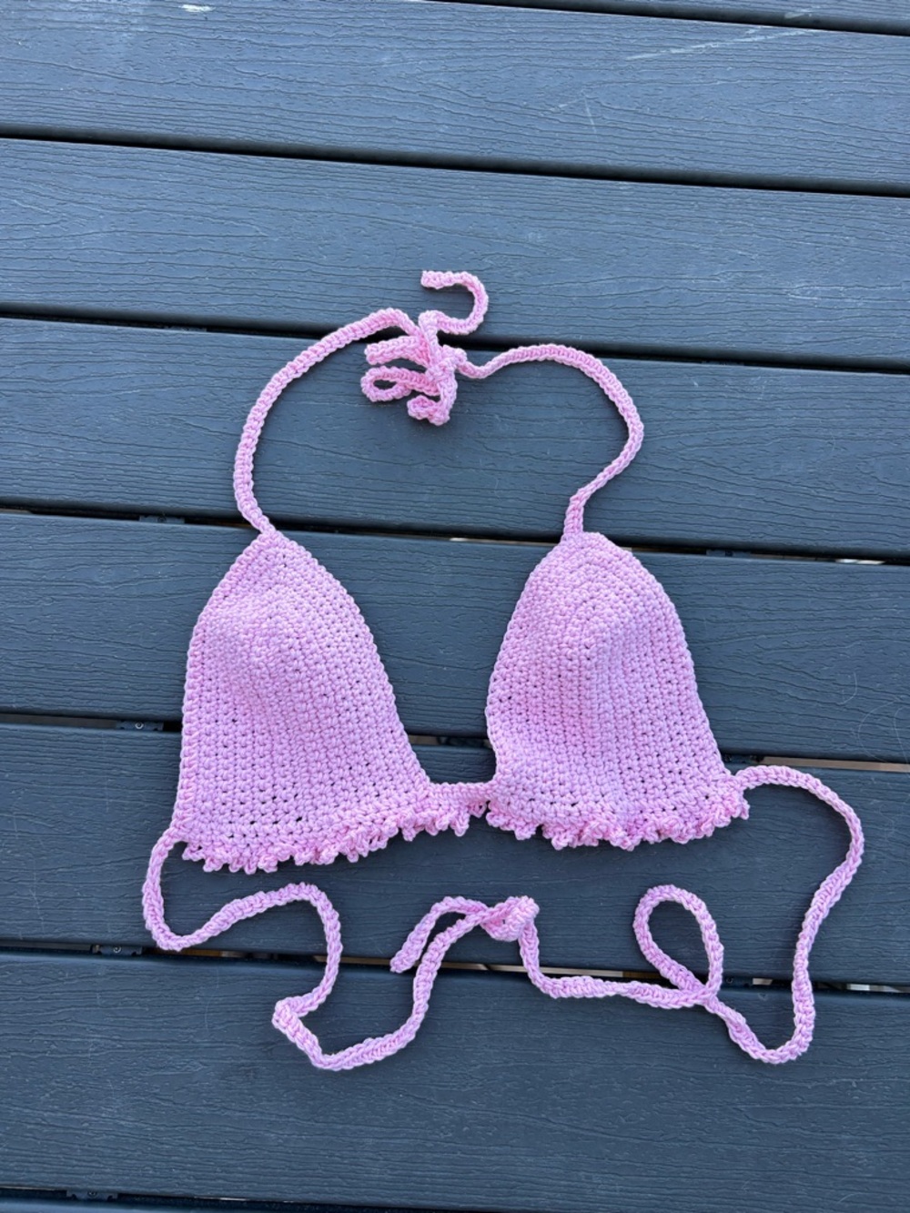 Crochet bikini top‎